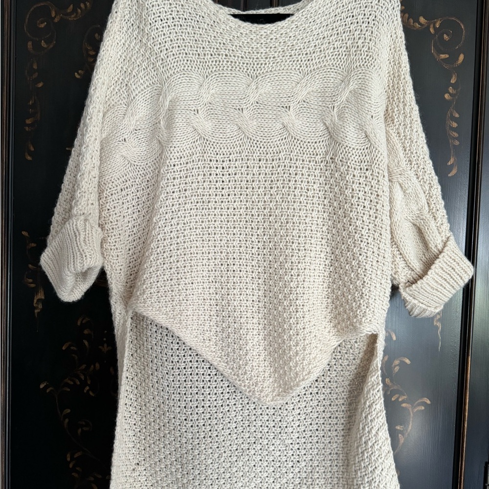 Cozy Cream Cable Knit Sweater